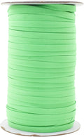 Mandala Crafts 55 Yards 1/4 Inch Pale Green Double Fold Bias Tape for Sewing - Bias Binding Tape for Quilting Binding, Hemming, Seam, and Fabric Piping