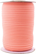 Mandala Crafts 55 Yards 1/2 Inch Salmon Double Fold Bias Tape for Sewing - Bias Binding Tape for Quilting Binding, Hemming, Seam, and Fabric Piping