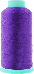Mandala Crafts Size 92 280D T90 Bonded Nylon Thread - Violet 1100 YDs Tex 90 Heavy Duty Sewing Threads for Leather, Jeans, Weaving, Outdoor Marine Upholstery