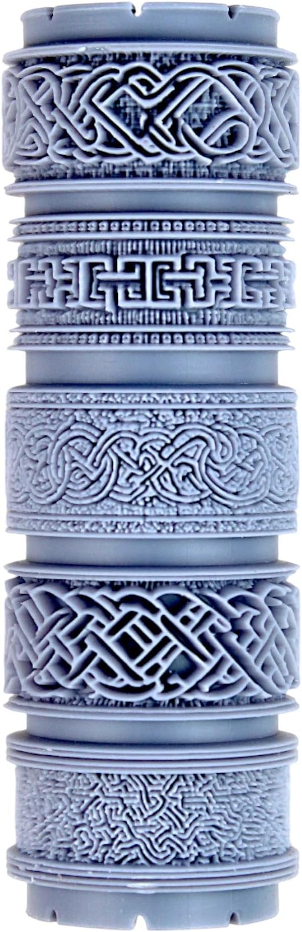 Celtic Manuscript Clay Texture Roller (4") - Seamless Border Set #01 - Embossing Pattern Roller for Polymer & Ceramic Clay, Pottery & Crafts