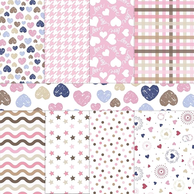 Scrapbook Paper,16 Sheets 4.1x5.8 Inch Painted Dots Style Scrapbook Supplies,Single-Sided Vivid Origami Decoupage Paper for DIY Crafts, Card Making, Art Journaling