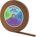 Mandala Crafts Wide 1 Inch Brown Elastic Bands Spool for Pants Waistbands Sewing and DIY Crafts, 50 YD Stretchy Flat Fabric Strap Knit Elastic Band for Wig