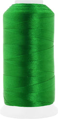 Mandala Crafts Green Heavy Duty Thread - 1500 Yds Tex 90 Bonded Polyester Threads for Sewing Drapery, Jeans, Leather, Hair, Outdoor Marine Upholstery