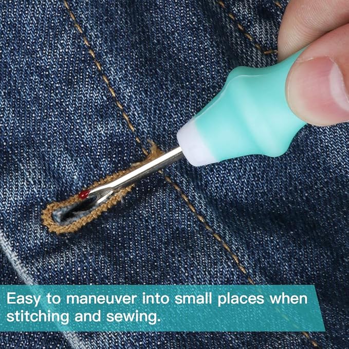 Lhedon Seam Ripper 3 PCS, Seam Rippers for Sewing, Ergonomic Grip, Colorful Large Thread Stitch Remover Tool Handy Stitch Rippers for Sewing Crafting Removing Hems and Seams，Christmas Gifts