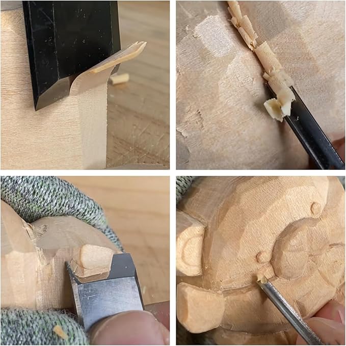 19PCS Basswood Carving Blocks，4 Different Sizes Whittling Wood Blocks，Soft Carving Basswood Kit for Crafts Beginners