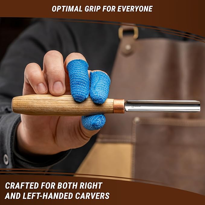 BeaverCraft Wood Carving Gouge K9/10 Woodworking Hand Chisel Compact Wood Carving Knife for Beginners and Profi