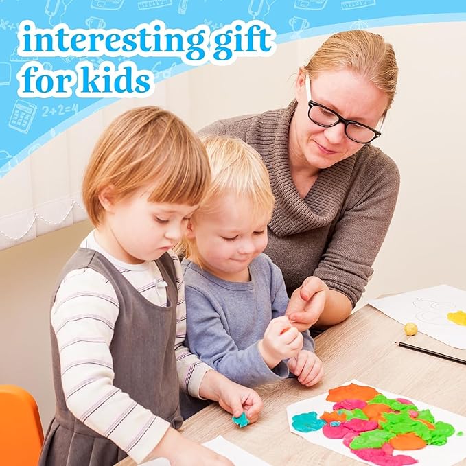 White Air Dry Clay Wolwefa 72 Packs Air Dry Foam Clay, Moldable Super Light Clay Perfect for Arts, Crafts, Classroom Teaching