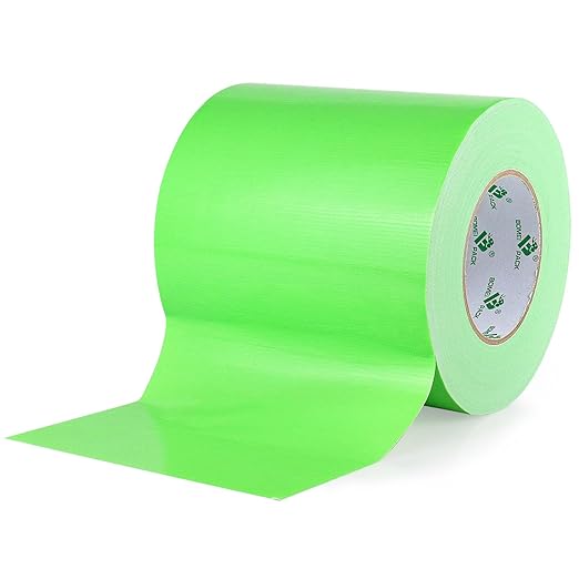 BOMEI PACK 6inch Wide Green Duct Tape, Heavy Duty Strong Waterproof Industrial Color Duct Tape 9.0mil x 6inch x 60yds for Crafts, Home Improvement, Repairs, & Projects
