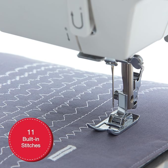 SINGER PRISMA Heavy Duty Sewing Machine With Accessory Kit | Bold Color Design, 50% More Power, 69 Stitch Applications, Full Metal Frame, High Speed, Quick Threading & Free Arm