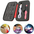 Paddsun Lighted Crochet Hook Set, 9 in 1 Rechargeable Ergonomic Crochet Hook Set with Zip Case Light Up Knitting Needles Kit Weave Sewing Tool Accessories