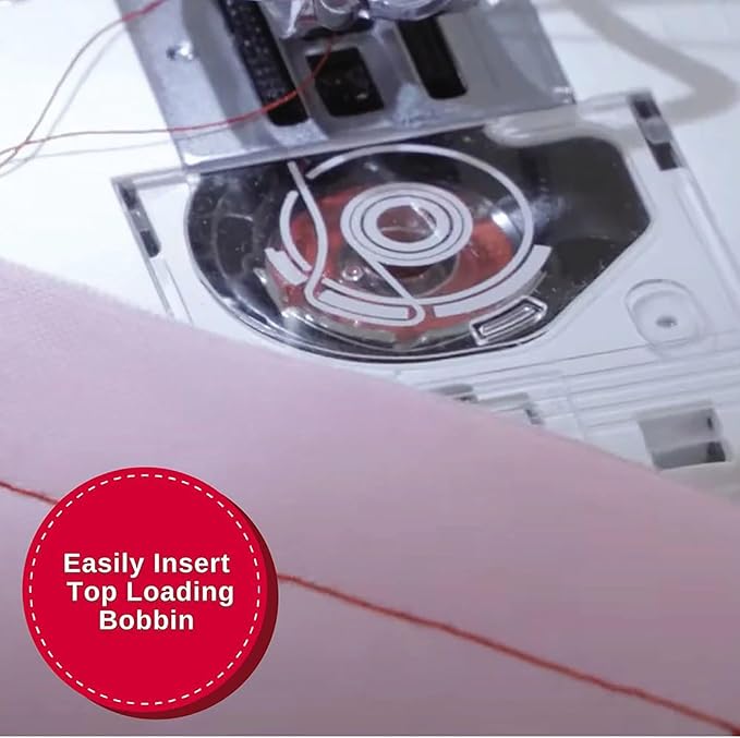 SINGER M1000 Mending Machine | Compact, Lightweight & Portable With 32 Stitch Applications & LED Light | Great for Light to Medium Weight Fabrics & Repairs – White