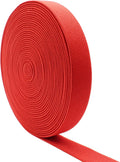 Dortrue 1 Inch 10 Yard Red Sewing Elastic Band Heavy Stretch High Elasticity Elastic Spool for Sewing Pants Waistband, Straps, Craft DIY Projects