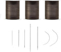 Extra Strong Upholstery Thread Repair Sewing Kit,Polyester Thread for Sewing with 7 Size Sewing Needles for Furniture,Leather&Canvas Stitching,70m/Spool (Coffee)