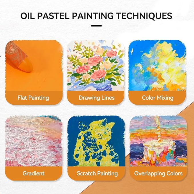 Paul Rubens Bright Yellow Oil Pastels (8 Pack) - Ultra-Creamy & Blendable, Bullet Tip for Precision - Premium Art Supplies for Drawing, Sketching & Painting - Ideal for Artists, Students & Beginners