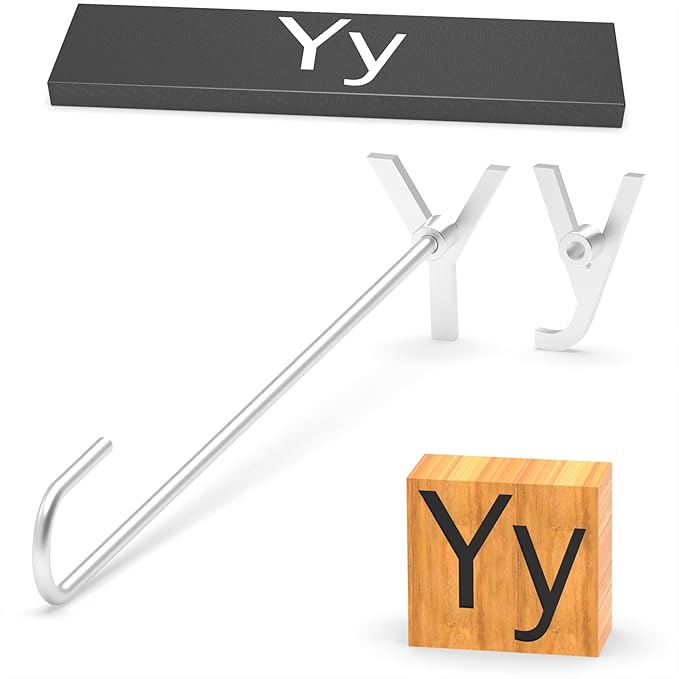 2Pcs Mini 2" Branding Irons, Alphabet Custom Wood Branding Iron Personalized for Wood Working, Leather Hats, Felt, Cowhide, BBQ & Bread Logo, Steak Branding Iron for Food (Y y)