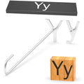 2Pcs Mini 2" Branding Irons, Alphabet Custom Wood Branding Iron Personalized for Wood Working, Leather Hats, Felt, Cowhide, BBQ & Bread Logo, Steak Branding Iron for Food (Y y)