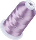 Simthread 5500Yds Embroidery Thread, 5000M High-Yardage 40WT 100% Polyester Thread – 170+ Vivid Colors, High-Speed Rated – Compatible with Brother, Singer, Janome & More - Dusty Lilac S093