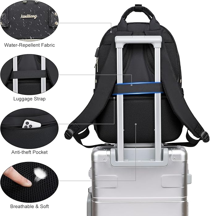 Knitting Bag Crochet Backpack for Crocheters,Yarn Organizer Storage for Knitters Travel,Large Capacity Crochet Bag Yarn Storage Tote Bag with USB Port Knitting Gifts for Women