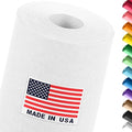 18" x 1200" (100 ft) White Construction Paper Roll, (Pack of 1 Roll, White Color) – Made in USA Construction Kraft Paper Roll for School Projects – Color Paper for Crafts, Art Paper for Kids