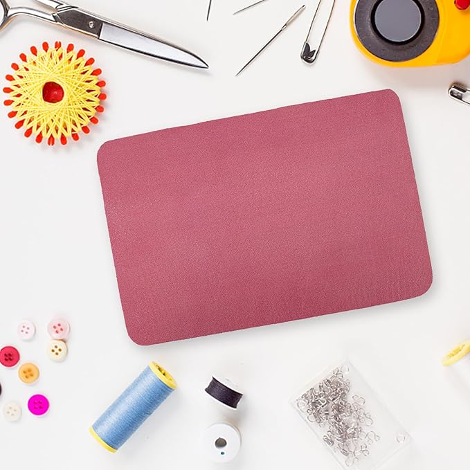 QEES Sewing Mat, Medium, Red - Premium Rubber Mat for Sewing Machine, Reduces Vibrations & Slipping for Women Sewing Enthusiast