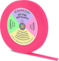 Mandala Crafts Wide 1/2 Inch Hot Pink Elastic Bands Spool for Pants Waistbands Sewing and DIY Crafts, 88 YD Stretchy Flat Fabric Strap Knit Elastic Band for Wig