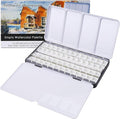 MYARTOOL Metal Tin Paint Case, Fold-Out Palette Holds 48 Half Pans, Travel Palette, Acrylic and Watercolor