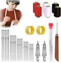 Steels Needles for Hand Sewing, Stainless Steel Sewing Needles, Big Eye Steel Sewing Needles Kit, Portable DIY Handcraft Set, Suitable for Handicraft Enthusiasts (37-PCS)