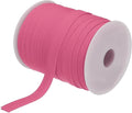 MECCANIXITY 1/2 Inch Double Fold Bias Tape Polyester Continuous Bulk Bias Tape for Sewing,Seaming Quilting Hemming Binding Crafts (Rose Red 55 Yards)