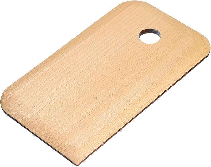 HARFINGTON Pottery Ribs Trimming Tools Pottery Profile Rib Wooden Foot Shaper Shaping Texture Rib Beech Wood for Carving Ceramics Clay