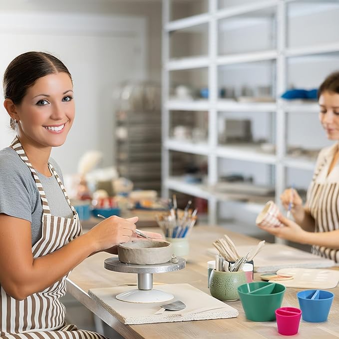 ZENFUN 3 Packs Rim Cone Pottery Tool, 3 Sizes Ceramic Rim Shaper Cone, 3D Printed Pottery Tool Fixing Rims for Potters Clay Artists Beginners (XS,S,M)