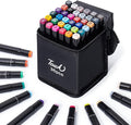 36 Colors Alcohol Markers - Dual Tip Permanent Art Markers Set for Coloring Drawing Painting, Fine and Chisel Tip Alcohol Based Pens with Storage Case for Adult Artists