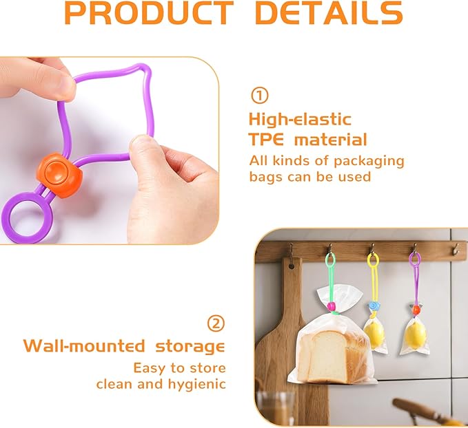 10Pcs Random Color Clay Bag Ties, Ceramic Tool Strap & Pottery Tool Holder Strap – Reusable Bag Closure for Clay and Ceramic Tools Organization