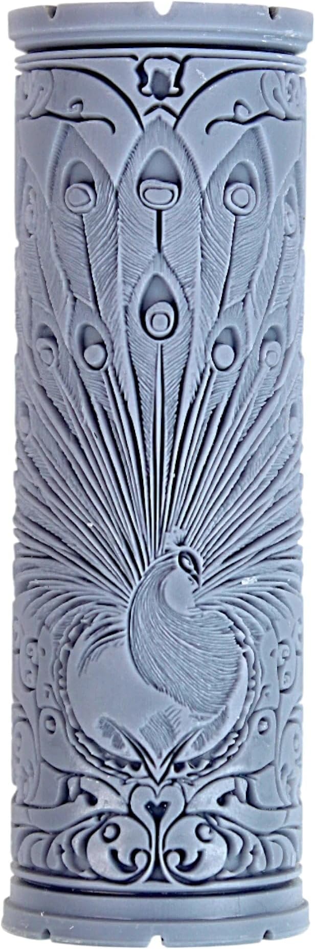 Peacock Clay Texture Roller (4") - Bird Set #01 - Embossing Pattern Roller for Polymer & Ceramic Clay, Pottery & Crafts