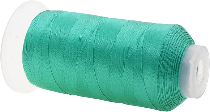Mandala Crafts Aquamarine Heavy Duty Thread - 1500 Yds Tex 70 Bonded Polyester Threads for Sewing Drapery, Jeans, Leather, Hair, Outdoor Marine Upholstery