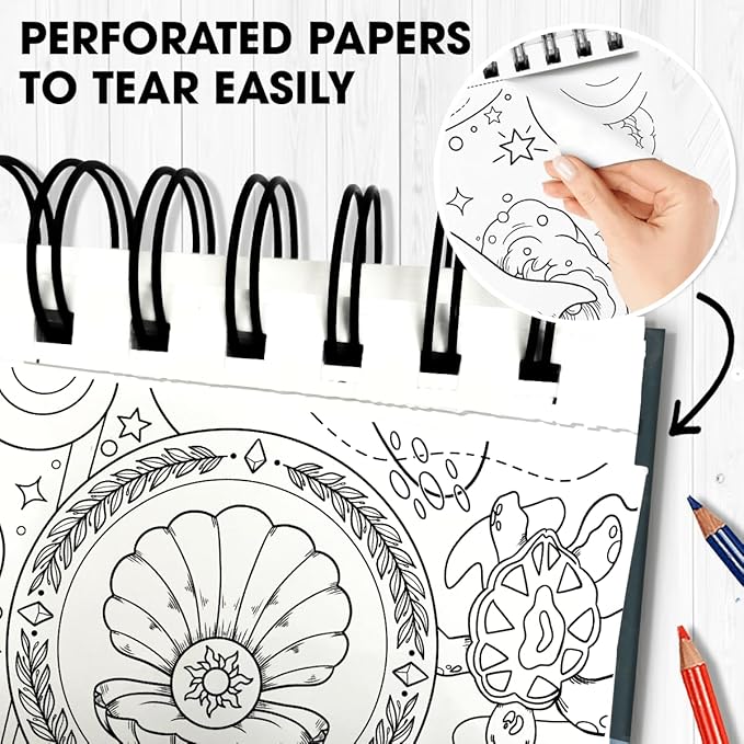 SOUTHERN LOTUS Experience Serenity with Spiral Coloring Book: Ocean Minimalist Art Edition - Spiral Bound, Featuring Inspiring Animal Designs for Stress-Relief & Relaxation. minimalist art lovers!