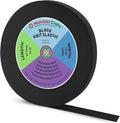 Mandala Crafts Wide 1 Inch Black Elastic Bands Spool for Pants Waistbands Sewing and DIY Crafts, 50 YD Stretchy Flat Fabric Strap Knit Elastic Band for Wig