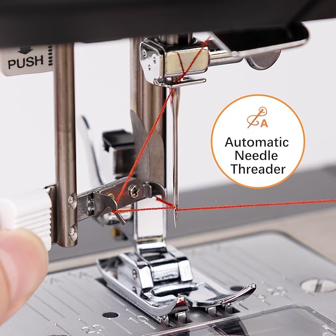 FEIYUE FYe390 Sewing Machine, Energy Saving Servo Motor, Heavy Duty & Portable, 23 Built-in Stitches, Multiple Needle Positions, 6 Bobbins & 5 Included Sewing Feet