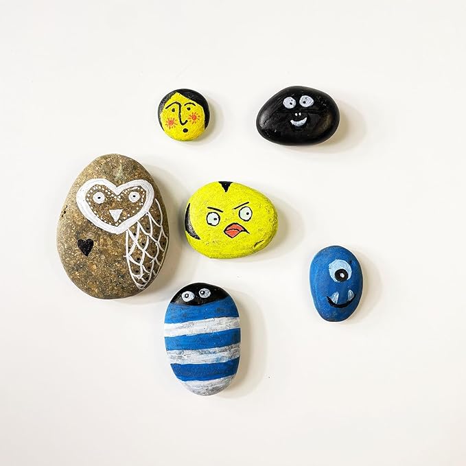 12 Acrylic Markers Water-based for Rock, Fabric, Wood, Glass, Easter Egg, Fabric Painting Craft Quick Dry Dual-Tip Water Based -No Toxic,No Odor-bright colors