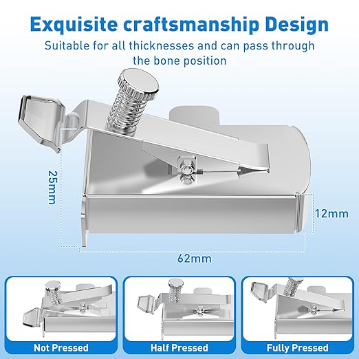 Armilem Magnetic Seam Guide for Sewing Machine, Multifucntional Clip-On Hem Guide - Universal Sewing & Quilting Supplies Accessories Tools