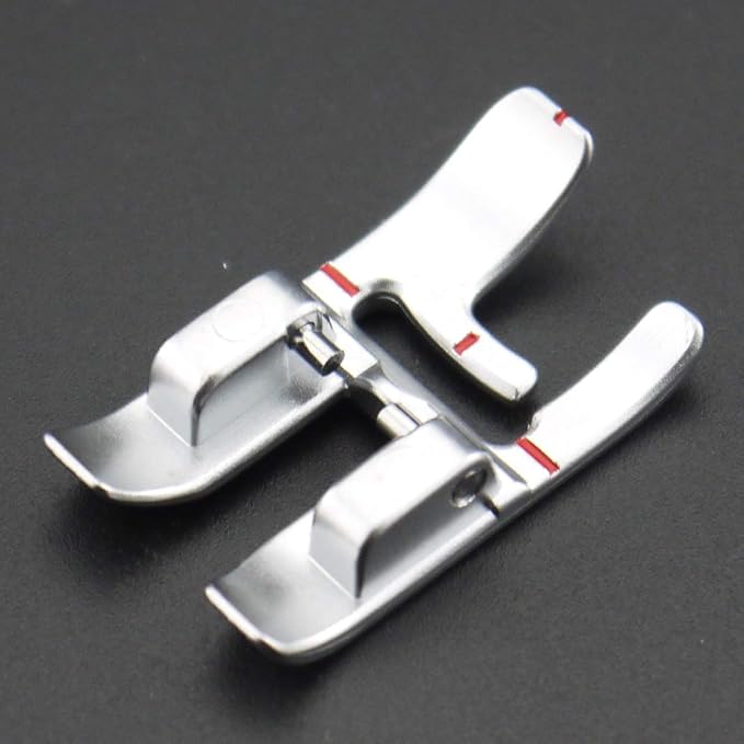 DreamStitch 821007096 Snap ON Right Edge Bi-Level Presser Foot for Pfaff IDT System Sewing Machine DL-EM-821007096