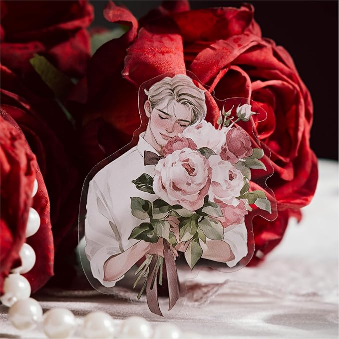 Alideco 120pcs Scrapbook Stickers Vintage Floral Beauty Figures Scrapbooking Junk Journal Crafts Embelishment Decoration Stickers (huayangnianhua)