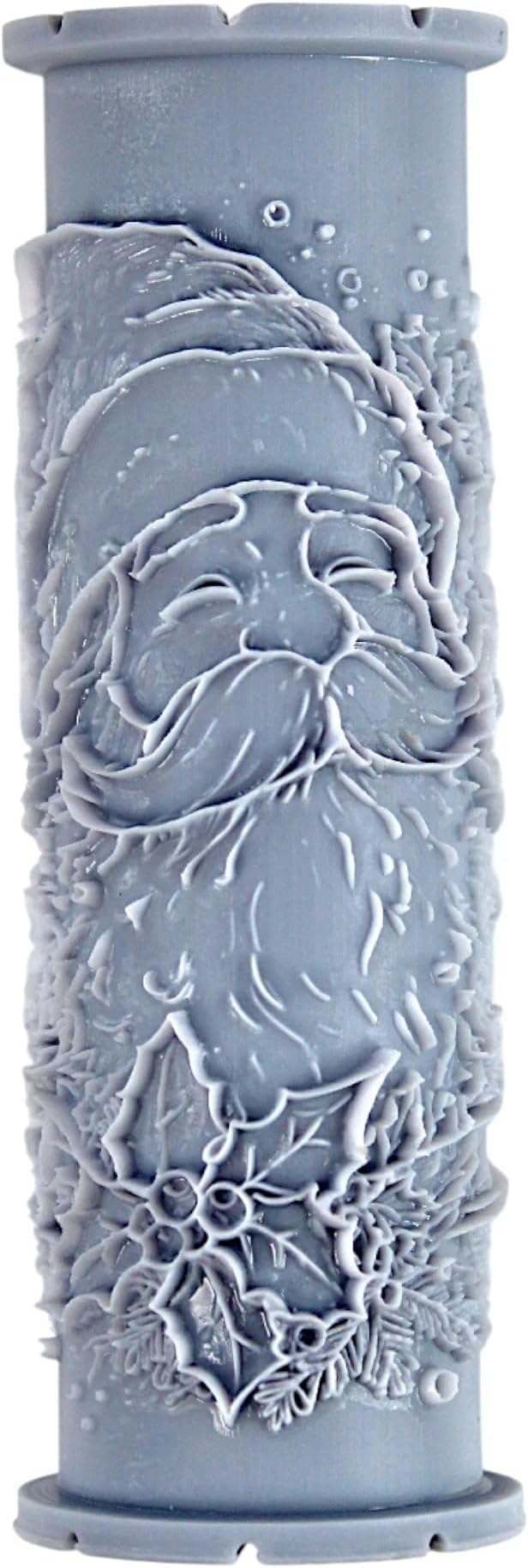 Smiling Santa Clay Texture Roller (4") - Christmas Set #01 - Embossing Pattern Roller for Polymer & Ceramic Clay, Pottery & Crafts