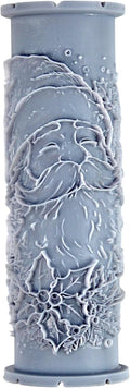 Smiling Santa Clay Texture Roller (4") - Christmas Set #01 - Embossing Pattern Roller for Polymer & Ceramic Clay, Pottery & Crafts