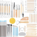 Tovotum 57PCS Pottery Sculpting Tools Ceramic Clay Carving Tools Set for Beginners Expert Art Crafts Pottery Clay Tool