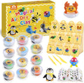 NewFamily Air Dry Clay Kit for Kids – 12 Easy Models, Soft & Non-Sticky Clay with Tools, Safe & Non-Toxic DIY Craft Set for Home, School, Parties & Gifts