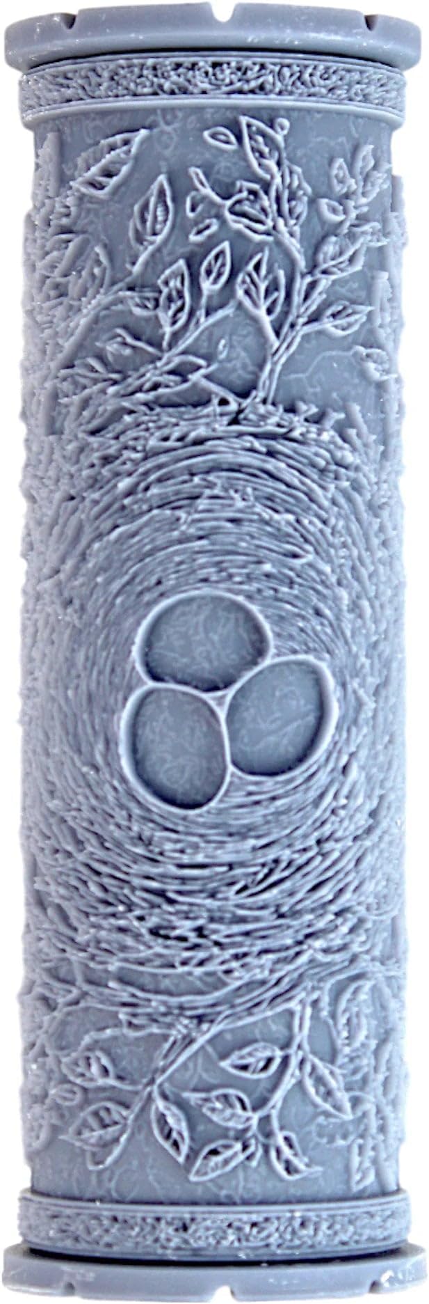 Birds Nest Clay Texture Roller (4") - Forest Set #01 - Embossing Pattern Roller for Polymer & Ceramic Clay, Pottery & Crafts