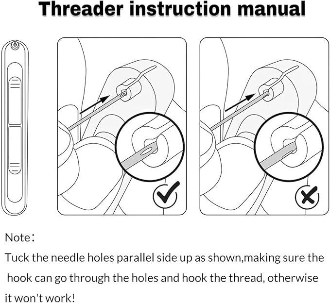 Upgraded 2 in 1 Automatic Needle Threaders Seam Ripper,Quilting Supplies Sewing Kit,Quick Sewing Machine Loop Needle Threaders (1PCS-Purple)