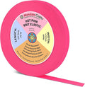 Mandala Crafts Wide 1/4 Inch Hot Pink Elastic Bands Spool for Pants Waistbands Sewing and DIY Crafts, 153 YD Stretchy Flat Fabric Strap Knit Elastic Band for Wig