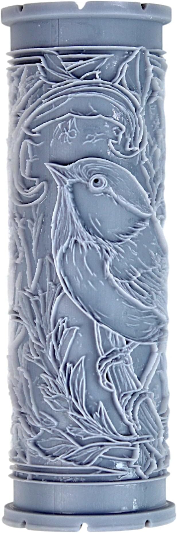 Chickadee Clay Texture Roller (4") - Bird Set #02 - Embossing Pattern Roller for Polymer & Ceramic Clay, Pottery & Crafts