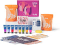 Sculpd - The Original Pottery Kit - Complete Air Dry Clay Kit for Adults Includes Sculpting Tools, Varnish, Paint Brushes, Guides, Arts & Crafts Sets, Gloss Varnish with Floral Tones